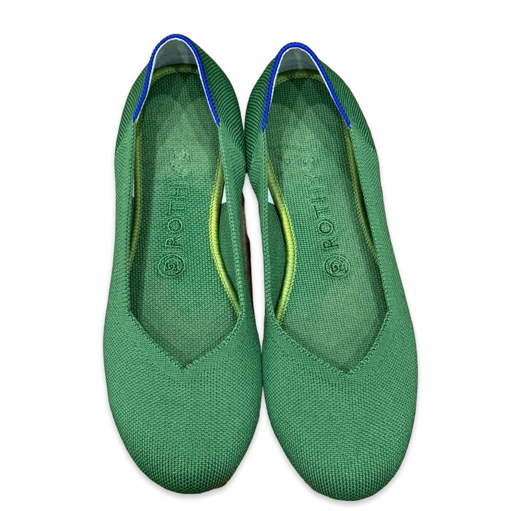 🥿 Rothy’s Women’s The Flat Size‎ 8.5 Green - Picture 3 of 10